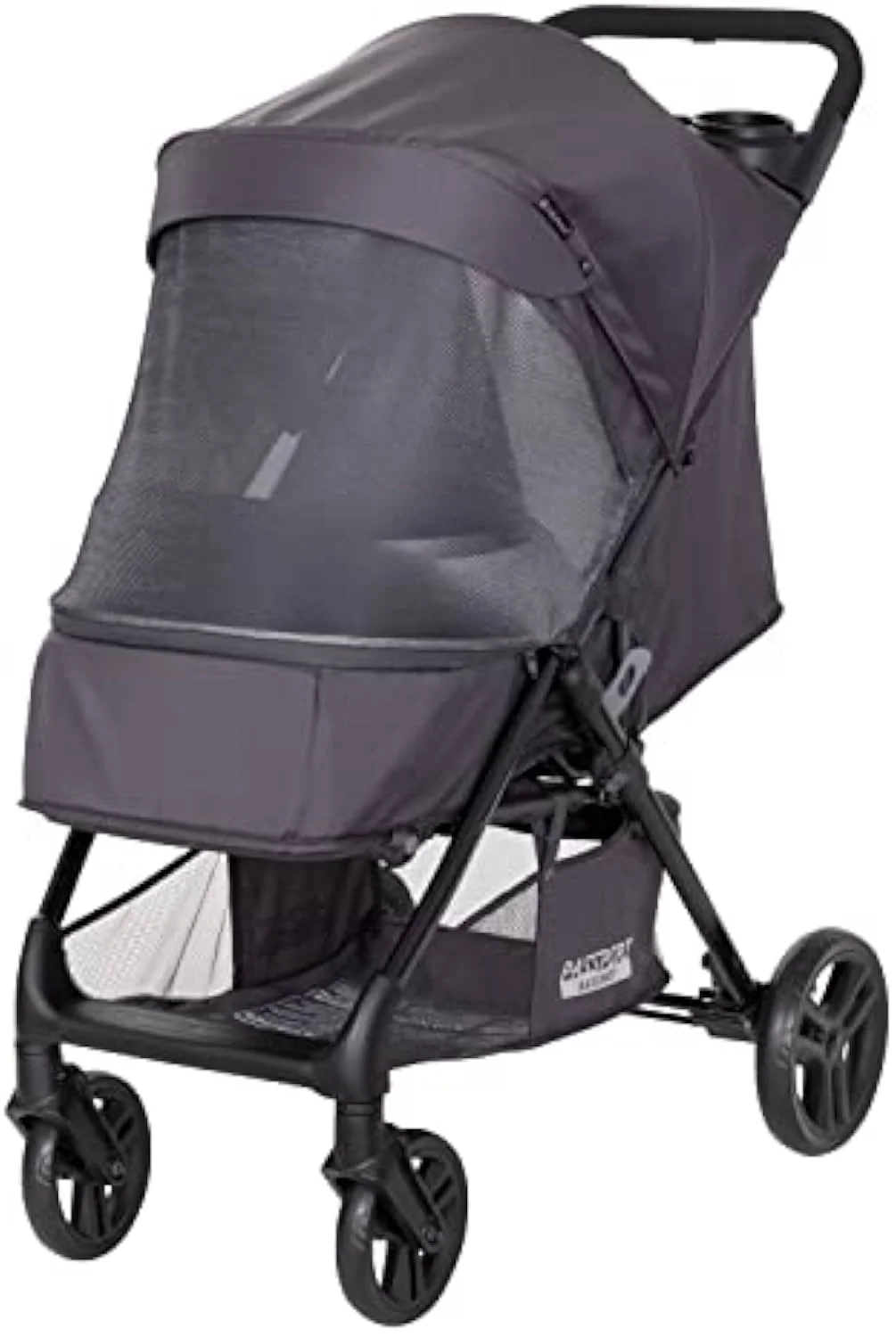 The Baby Trend Passport carriage stroller shown from the front, a lightweight everyday stroller