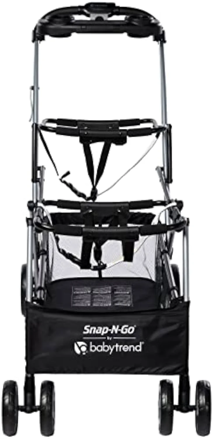 The Baby Trend Snap-N-Go Double stroller frame, a lightweight frame that holds two infant car seats