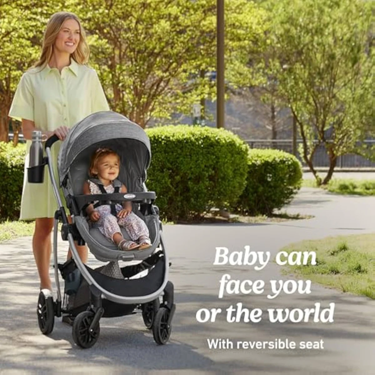 The Graco Modes Pramette folded flat, showing the bulk owners describe