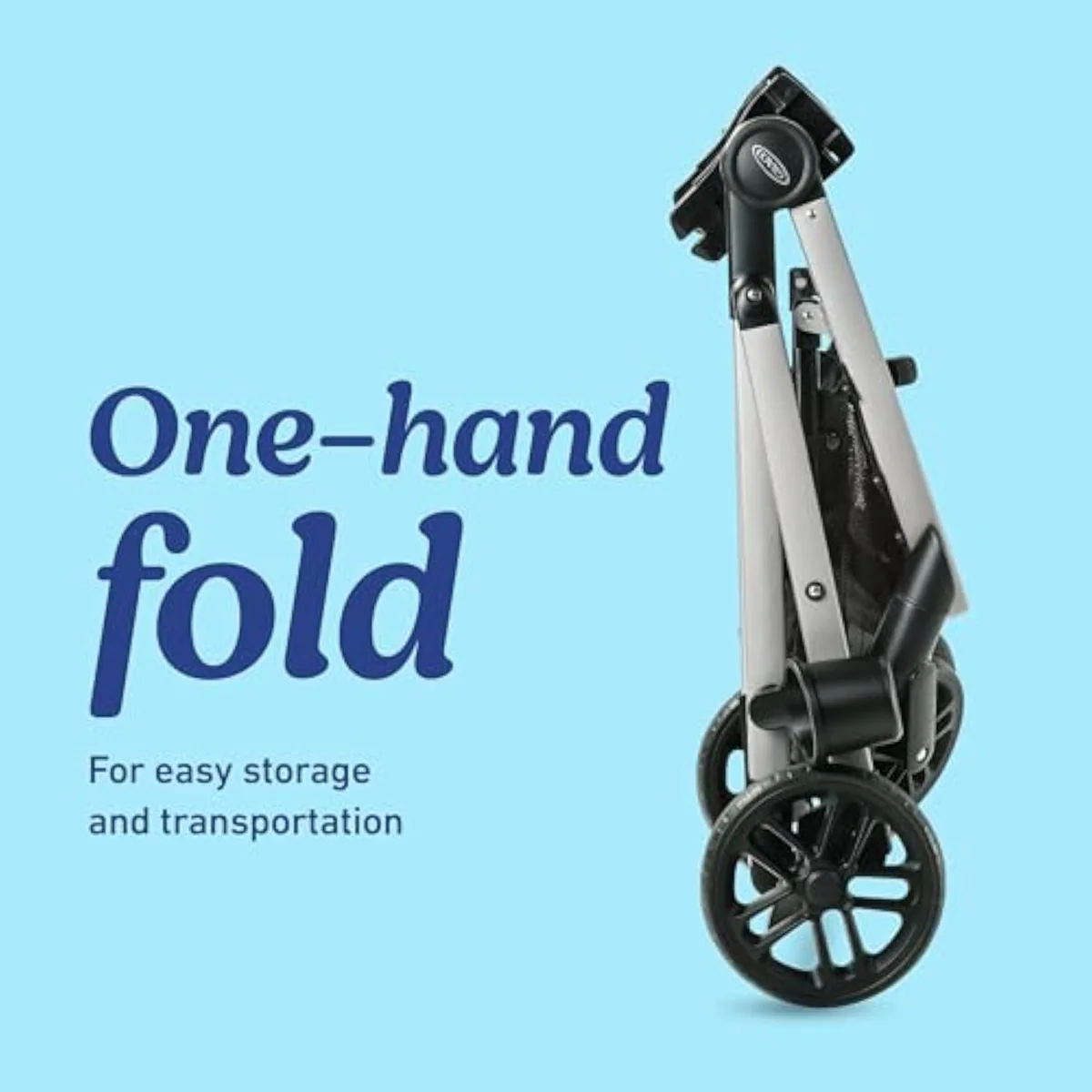 The Graco Modes Pramette with the infant car seat clicked into the frame