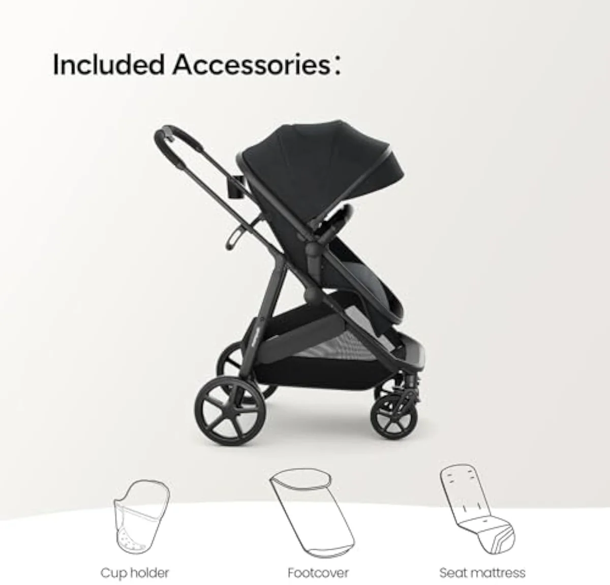 Mompush Wiz 2 in 1 Baby Stroller with Infant Pramette Mode