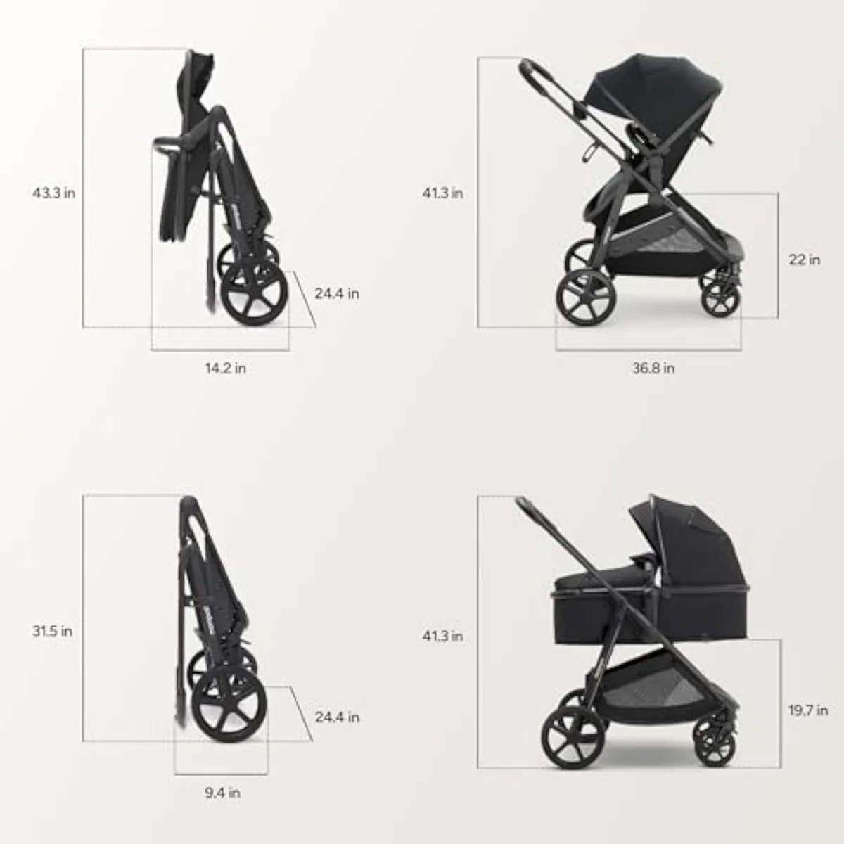 Mompush Wiz 2 in 1 Baby Stroller with Infant Pramette Mode — our #1 pick in action